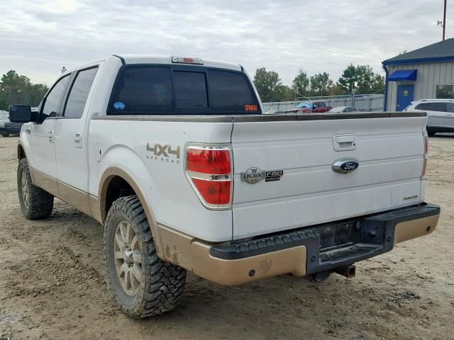 1FTFW1EF6CKD35204 - 2012 FORD F150 SUPER WHITE photo 3