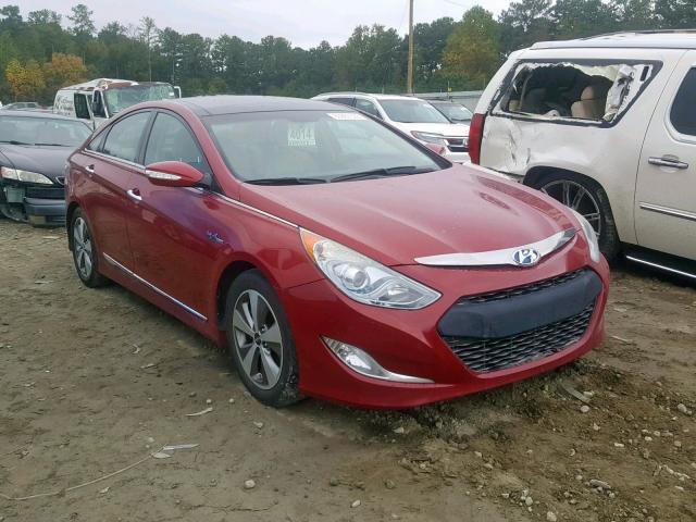 KMHEC4A4XBA000957 - 2011 HYUNDAI SONATA HYB BURGUNDY photo 1