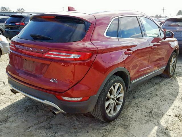 5LMCJ1A95FUJ04250 - 2015 LINCOLN MKC MAROON photo 4