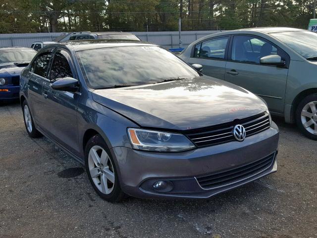 3VW3L7AJ6CM091472 - 2012 VOLKSWAGEN JETTA TDI GRAY photo 1