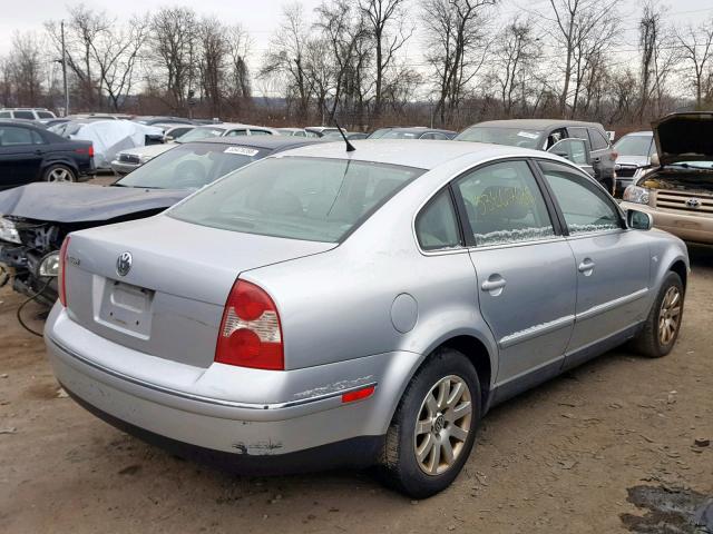 WVWPD63B23P330155 - 2003 VOLKSWAGEN PASSAT GLS SILVER photo 4