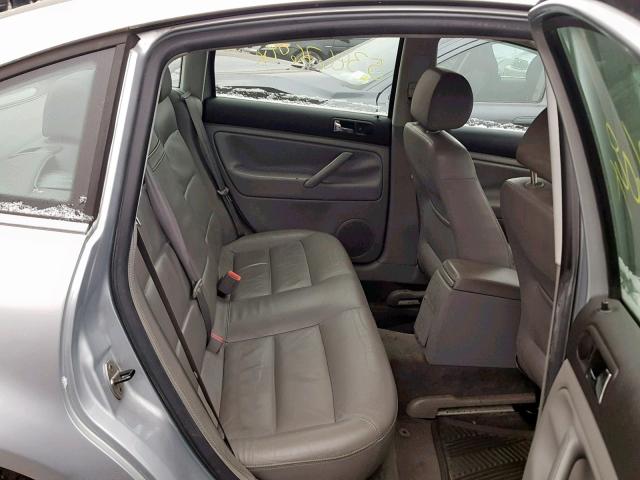 WVWPD63B23P330155 - 2003 VOLKSWAGEN PASSAT GLS SILVER photo 6