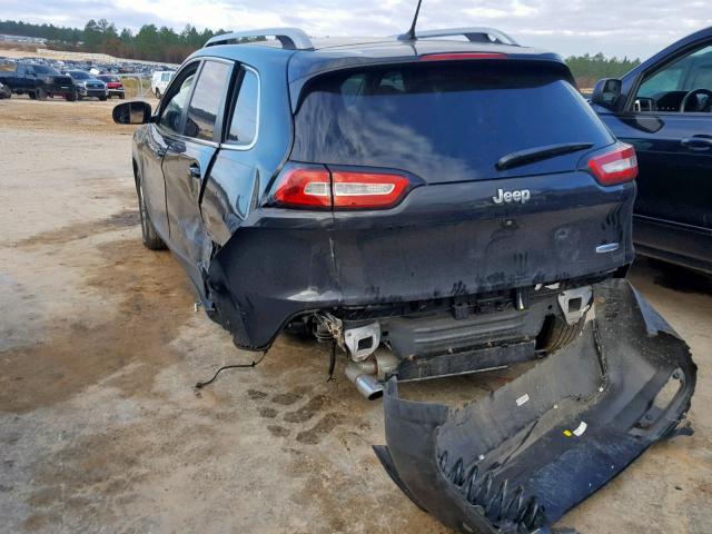 1C4PJLCB1FW547617 - 2015 JEEP CHEROKEE L BLACK photo 3