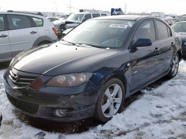 JM1BK123641214104 - 2004 MAZDA 3 S BLACK photo 2