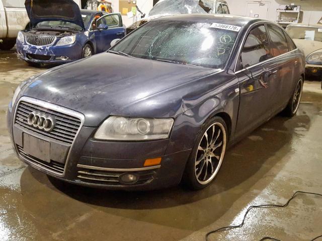 WAUDH74F97N096948 - 2007 AUDI A6 3.2 QUA GRAY photo 2