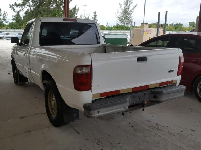 1FTYR10U01TA72253 - 2001 FORD RANGER WHITE photo 3