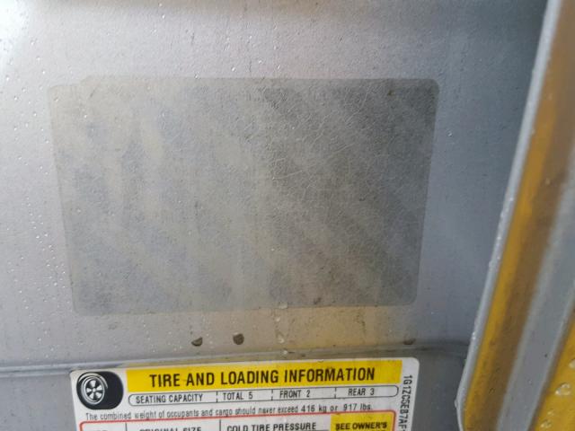 1G1ZC5EB7AF155089 - 2010 CHEVROLET MALIBU 1LT 银色 照片 10