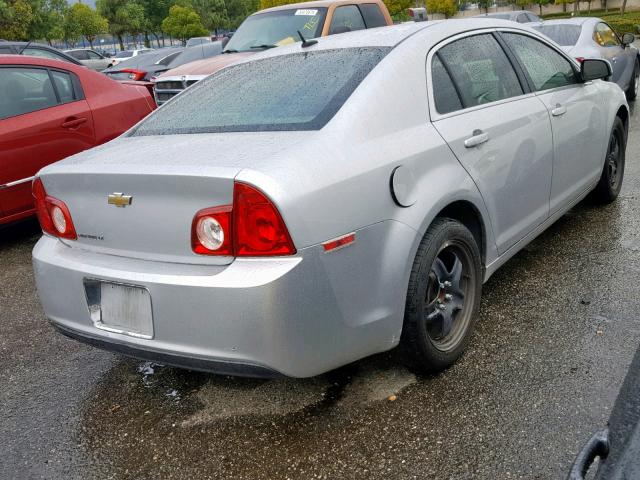 1G1ZC5EB7AF155089 - 2010 CHEVROLET MALIBU 1LT 银色 照片 4