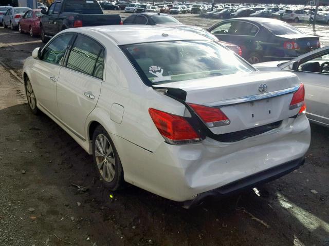 4T1BK3DB1CU460793 - 2012 TOYOTA AVALON BAS 白色 照片 3