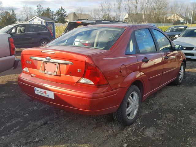 1FAFP34334W197430 - 2004 FORD FOCUS SE C RED photo 4