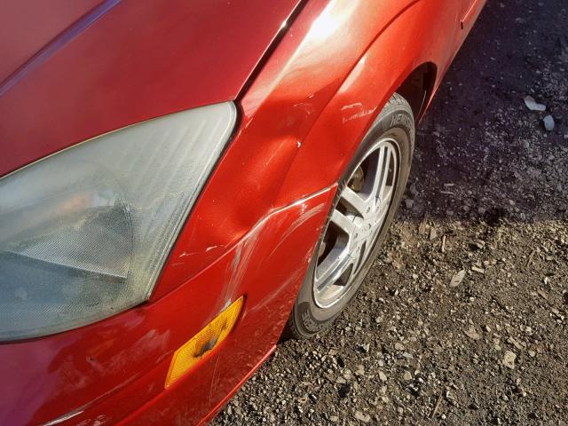 1FAFP34334W197430 - 2004 FORD FOCUS SE C RED photo 9