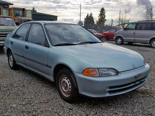 1HGEG8641NL049791 - 1992 HONDA CIVIC DX GREEN photo 1