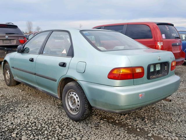 1HGEG8641NL049791 - 1992 HONDA CIVIC DX GREEN photo 3