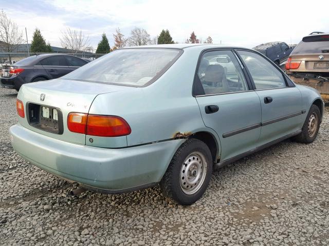 1HGEG8641NL049791 - 1992 HONDA CIVIC DX GREEN photo 4