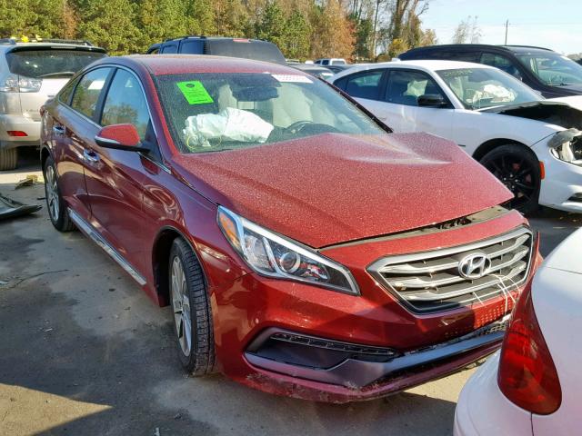 5NPE34AFXFH252907 - 2015 HYUNDAI SONATA SPO RED photo 1