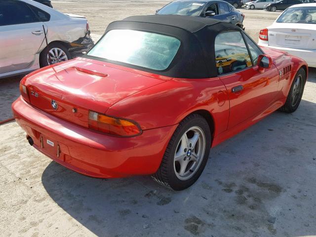 4USCH7320TLB73755 - 1996 BMW Z3 1.9 RED photo 4