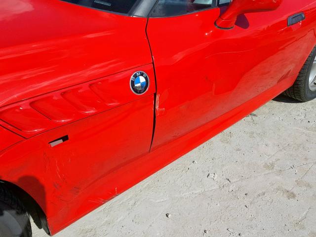 4USCH7320TLB73755 - 1996 BMW Z3 1.9 RED photo 9