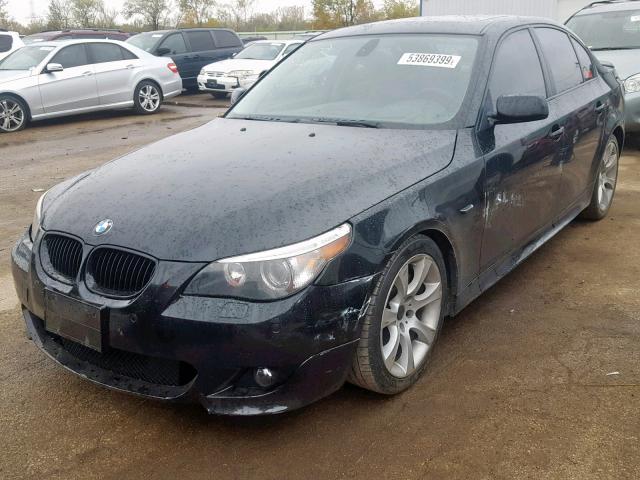 WBANB535X7CN93716 - 2007 BMW 550 I BLACK photo 2