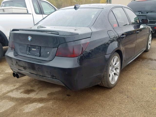 WBANB535X7CN93716 - 2007 BMW 550 I BLACK photo 4