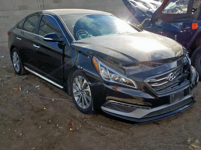 5NPE34AF5HH573174 - 2017 HYUNDAI SONATA SPO BLACK photo 1