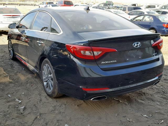 5NPE34AF5HH573174 - 2017 HYUNDAI SONATA SPO BLACK photo 3