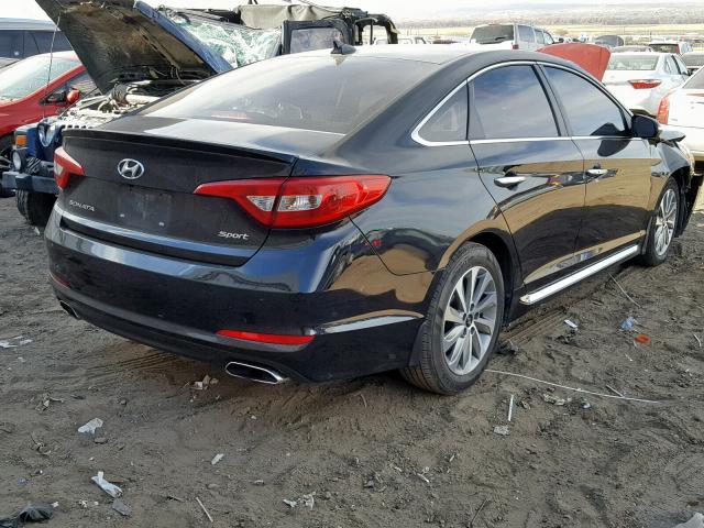 5NPE34AF5HH573174 - 2017 HYUNDAI SONATA SPO BLACK photo 4