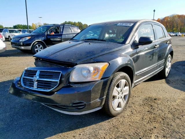 1B3HB48B67D414964 - 2007 DODGE CALIBER SX BLACK photo 2