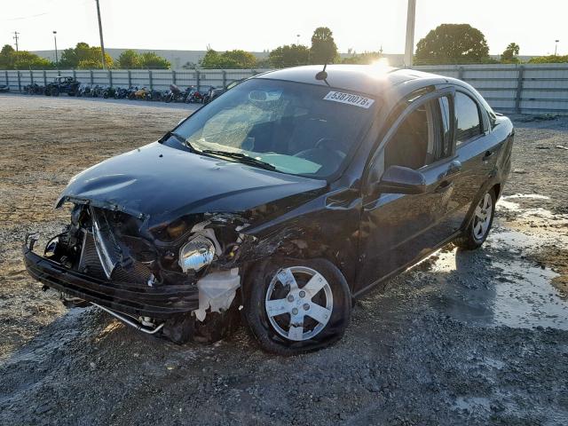 KL1TD5DE2BB176955 - 2011 CHEVROLET AVEO LS BLACK photo 2