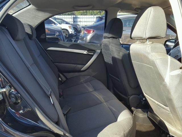 KL1TD5DE2BB176955 - 2011 CHEVROLET AVEO LS BLACK photo 6