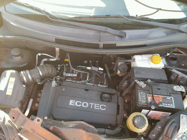 KL1TD5DE2BB176955 - 2011 CHEVROLET AVEO LS BLACK photo 7