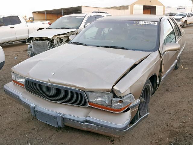 1G4BN52P0SR404539 - 1995 BUICK ROADMASTER GOLD photo 2