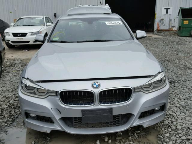 WBA8B7C58GK703631 - 2016 BMW 340 XI SILVER photo 9