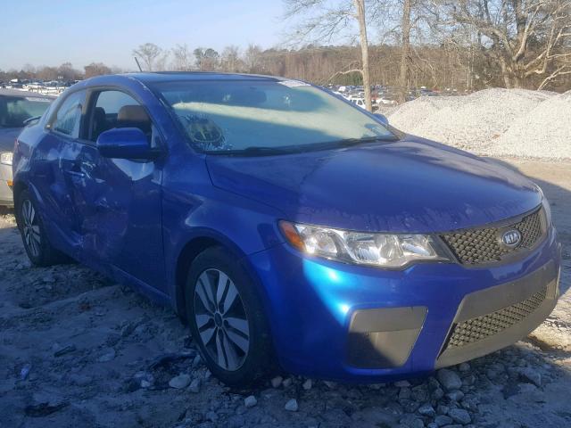 KNAFU6A26D5697293 - 2013 KIA FORTE EX BLUE photo 1