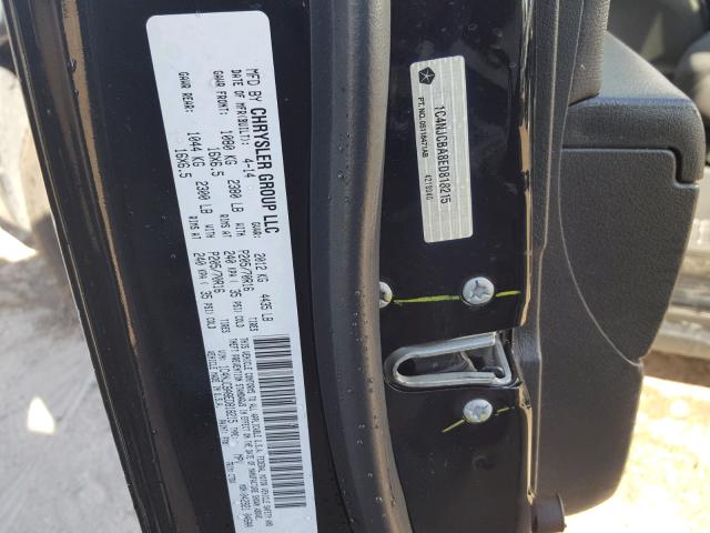 1C4NJCBA8ED818215 - 2014 JEEP COMPASS SP შავი ფოტო 10