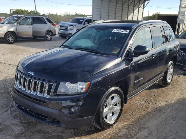 1C4NJCBA8ED818215 - 2014 JEEP COMPASS SP შავი ფოტო 2