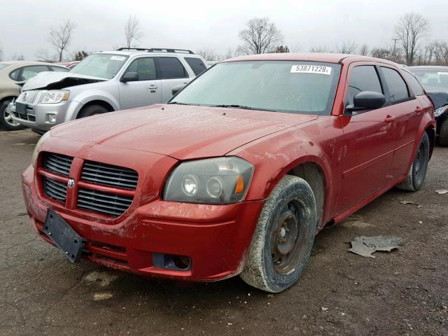 2D4FV48T25H117165 - 2005 DODGE MAGNUM SE RED photo 2