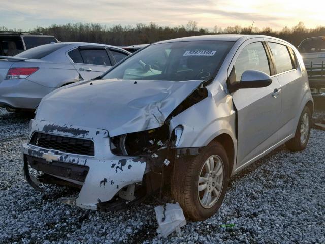 1G1JC6SH4D4177563 - 2013 CHEVROLET SONIC LT SILVER photo 2