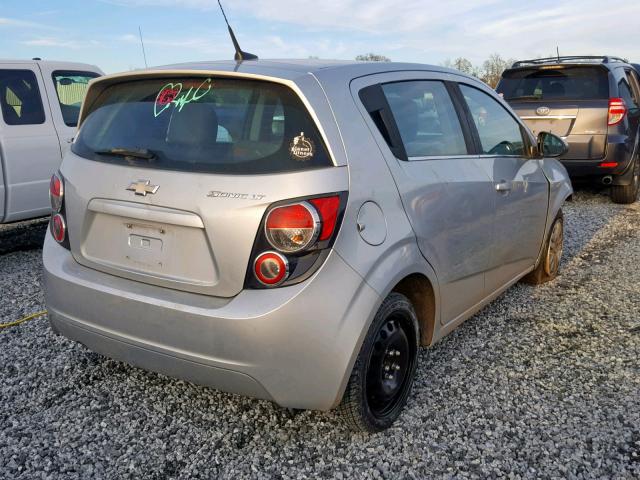 1G1JC6SH4D4177563 - 2013 CHEVROLET SONIC LT SILVER photo 4