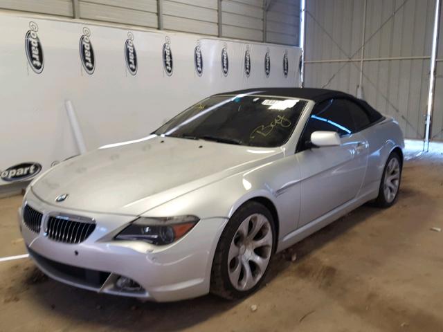 WBAEK73415B326583 - 2005 BMW 645 CI AUT SILVER photo 2