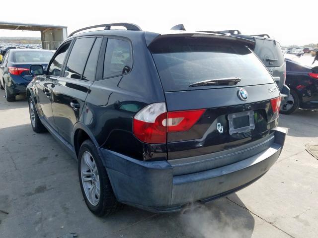 WBXPA93475WD20960 - 2005 BMW X3 3.0I BLACK photo 3