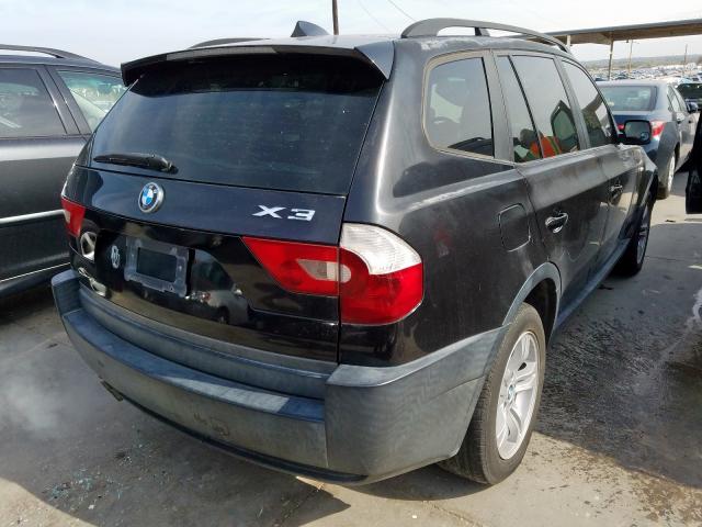 WBXPA93475WD20960 - 2005 BMW X3 3.0I BLACK photo 4