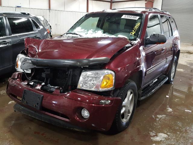 1GKDT13S822305415 - 2002 GMC ENVOY BURGUNDY photo 2