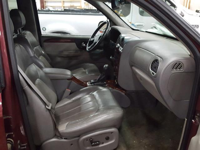 1GKDT13S822305415 - 2002 GMC ENVOY BURGUNDY photo 5