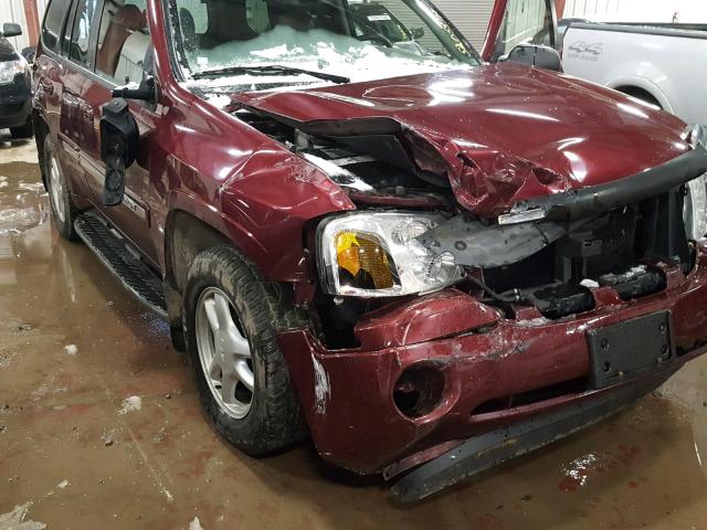 1GKDT13S822305415 - 2002 GMC ENVOY BURGUNDY photo 9