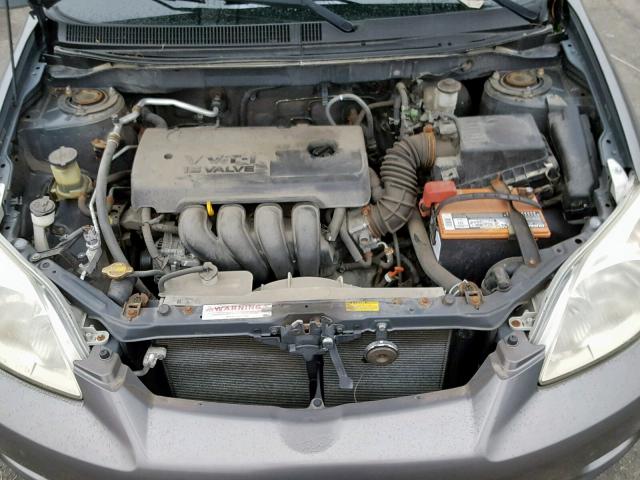 2T1KR32E85C493822 - 2005 TOYOTA COROLLA MA GRAY photo 7