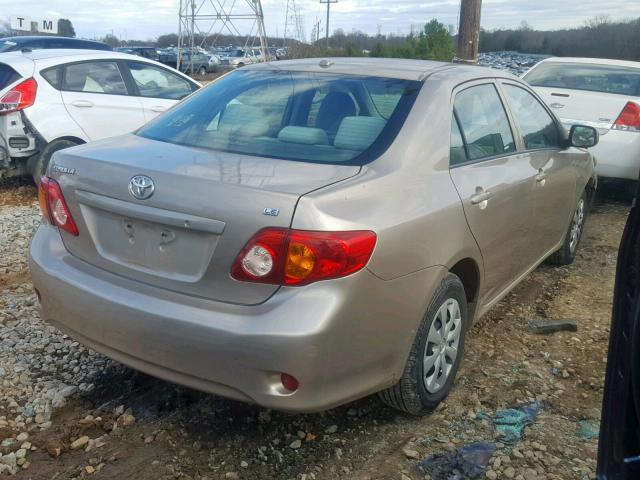 1NXBU40E79Z164542 - 2009 TOYOTA COROLLA BA GOLD photo 4