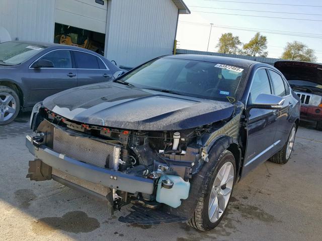 2G1105S38K9143210 - 2019 CHEVROLET IMPALA PRE BLUE photo 2