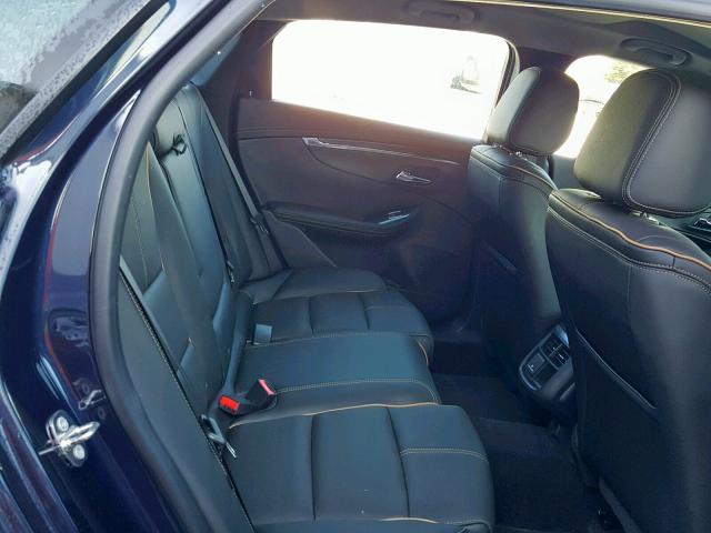 2G1105S38K9143210 - 2019 CHEVROLET IMPALA PRE BLUE photo 6