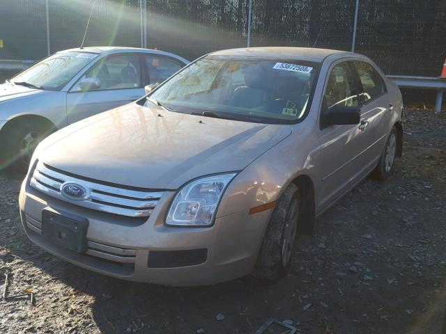 3FAHP06Z98R111166 - 2008 FORD FUSION S TAN photo 2