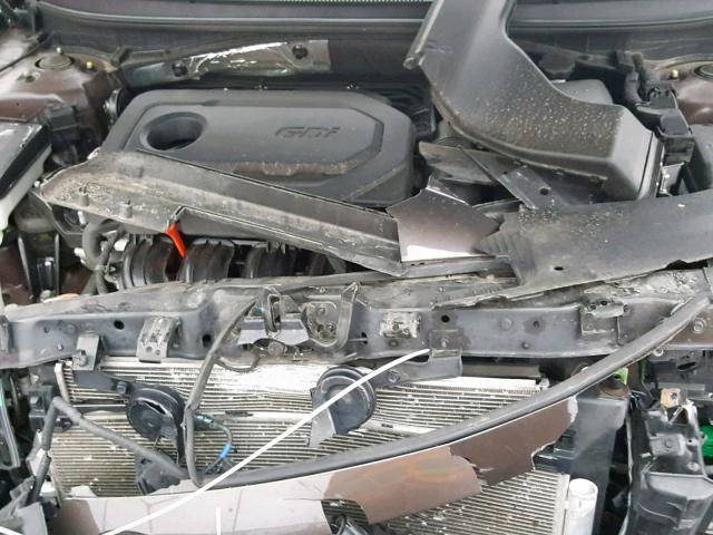 5NPE34AF0FH144005 - 2015 HYUNDAI SONATA SPO GRAY photo 7